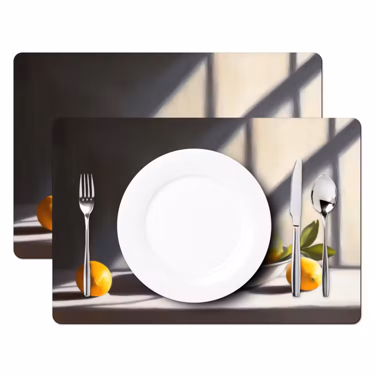 Tischset - 6 Stück - Zitronen - Stilleben - Gelb — 2