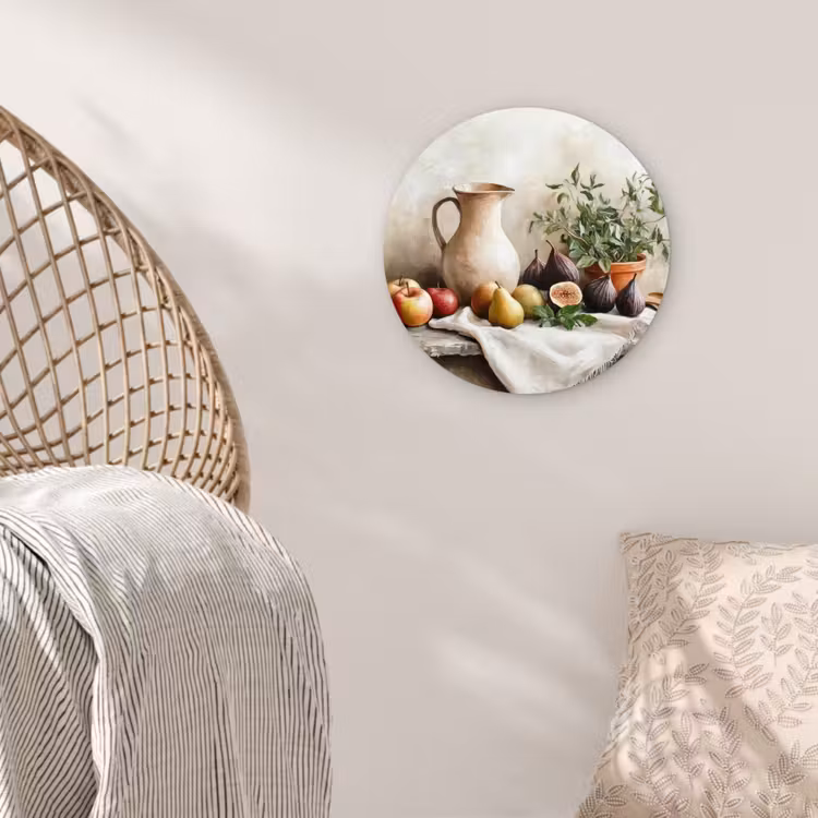 Glasbild Rund - Obst - Kräuter - Ländlich — 5