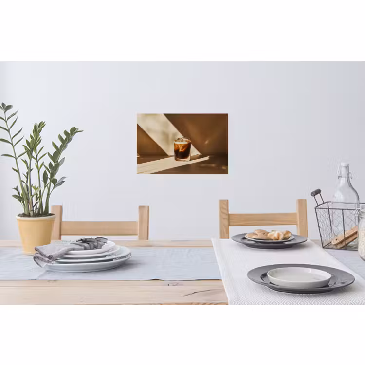 Wandtattoo – Glas - Eiskaffee - Schatten - Braun — 4
