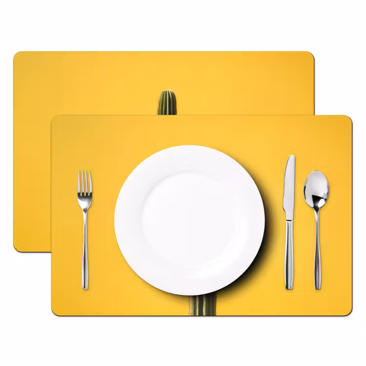 Tischset - 6 Stück - Kaktus - Grün - Minimalistisch — 2