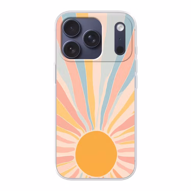 Handyhülle - Illustration - Sonne - Pastellfarben — 1