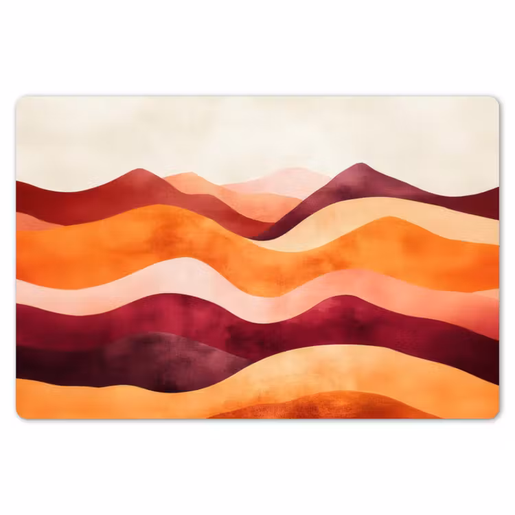 Tischset - 6 Stück - Abstrakt - Landschaft - Wellen — 6