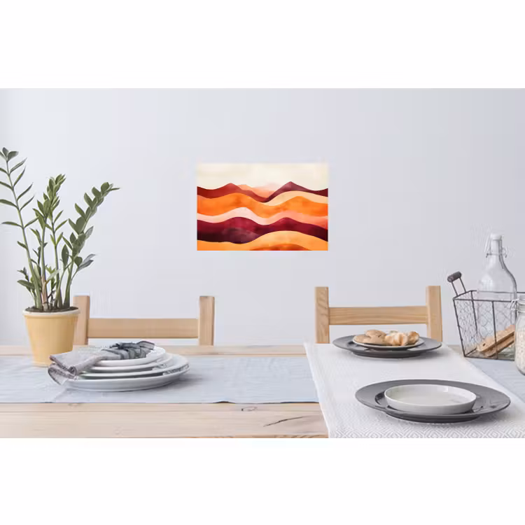 Wandtattoo – Abstrakt - Landschaft - Wellen — 4