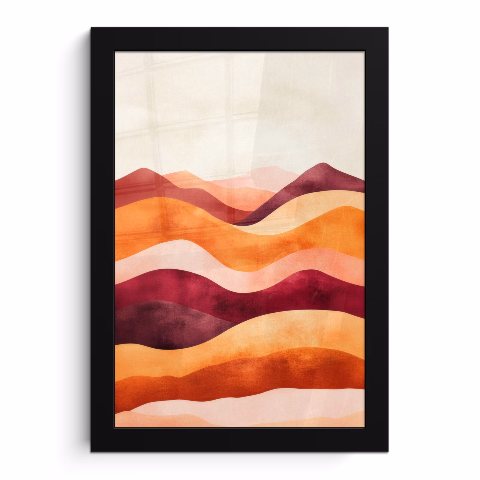 Bilder mit Rahmen - Abstrakt - Landschaft - Wellen — 1