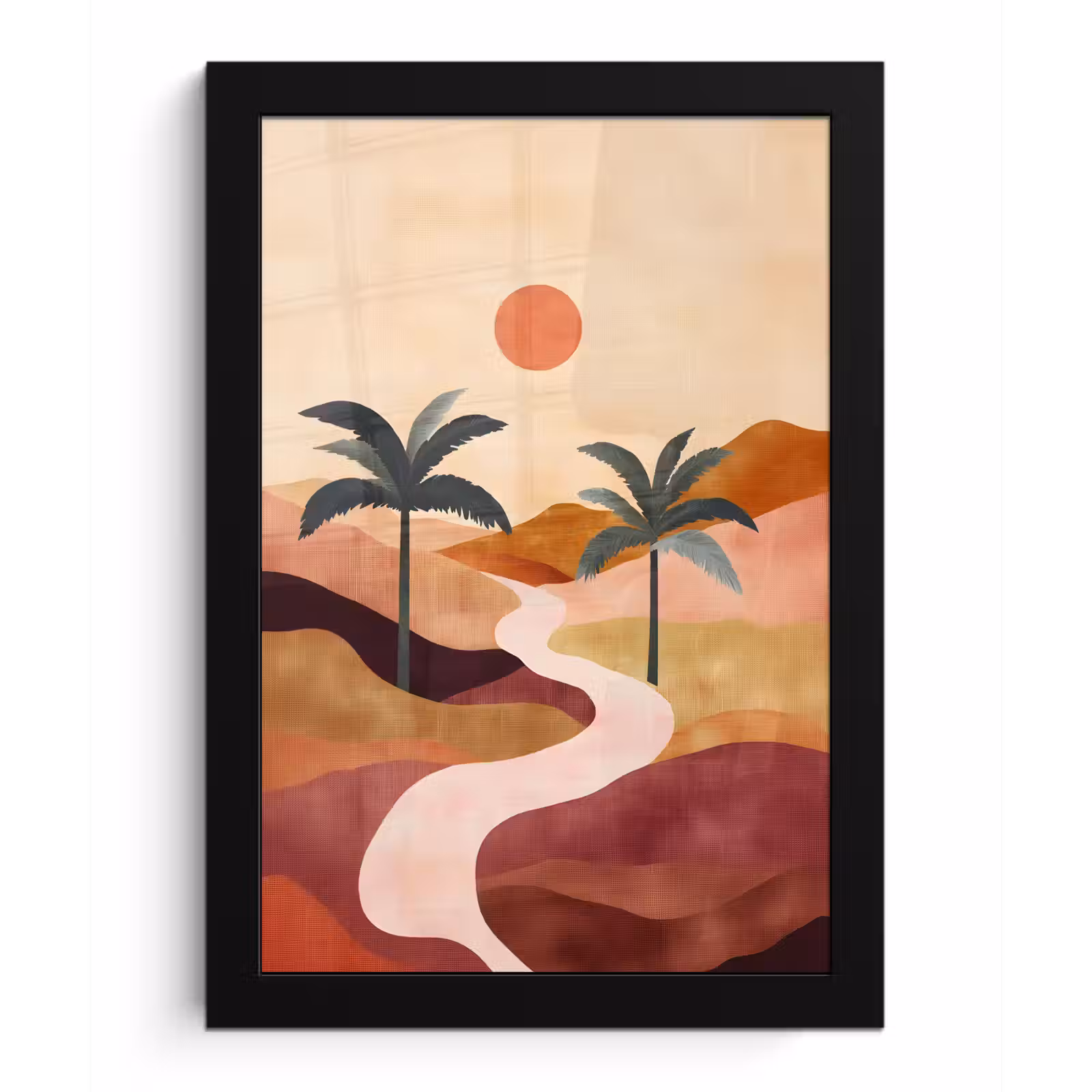 Bilder mit Rahmen - Hügel - Palmen - Abstrakt — 1