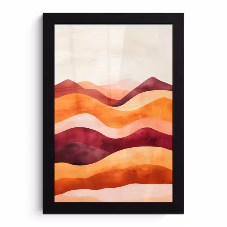 Bilder mit Rahmen - Abstrakt - Landschaft - Wellen — 1