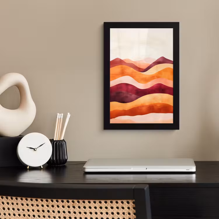 Bilder mit Rahmen - Abstrakt - Landschaft - Wellen — 2