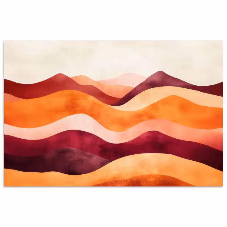 Poster - Abstrakt - Landschaft - Wellen — 1