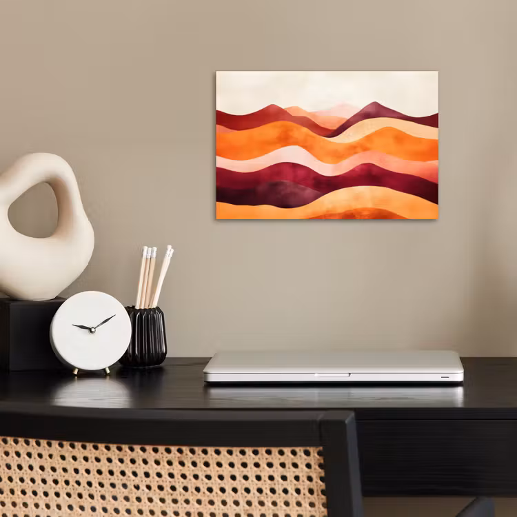 Poster - Abstrakt - Landschaft - Wellen — 2