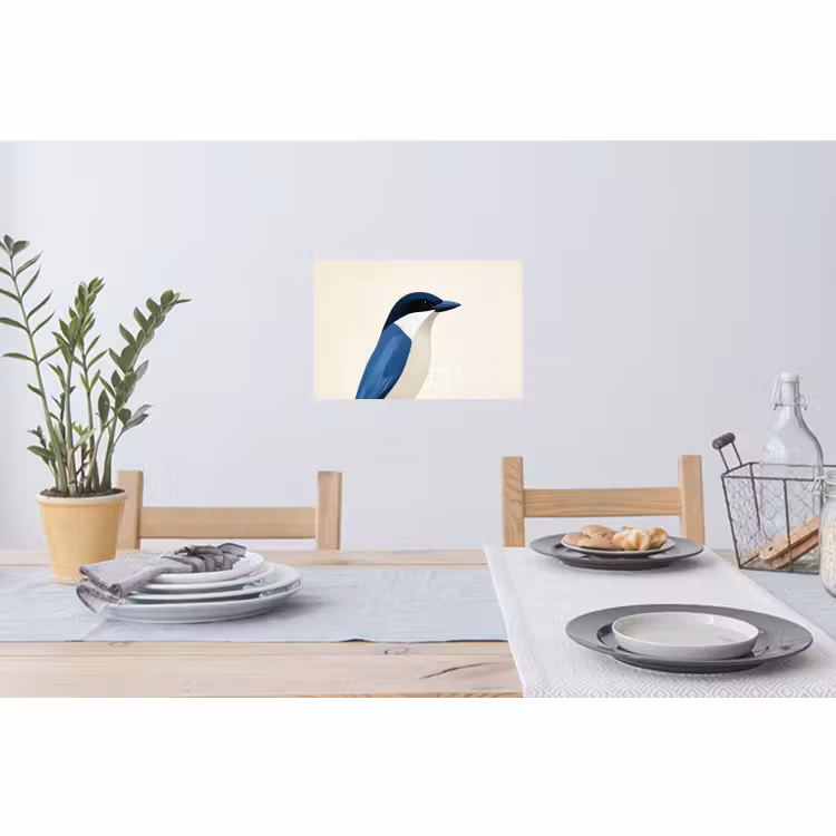 Wandtattoo – Illustration - Blau - Vogel — 4