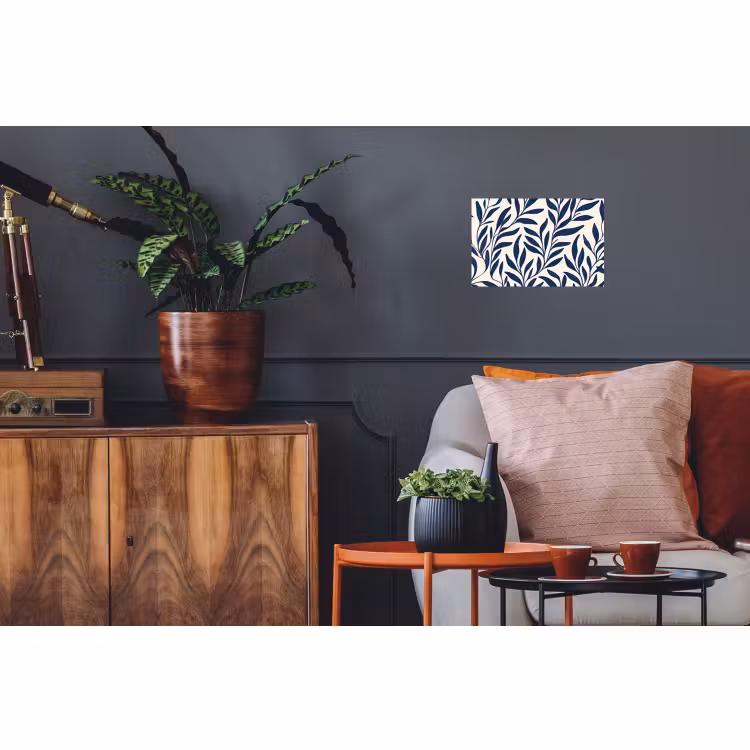 Wandtattoo – Blätter - Efeu - Dunkelblau — 3