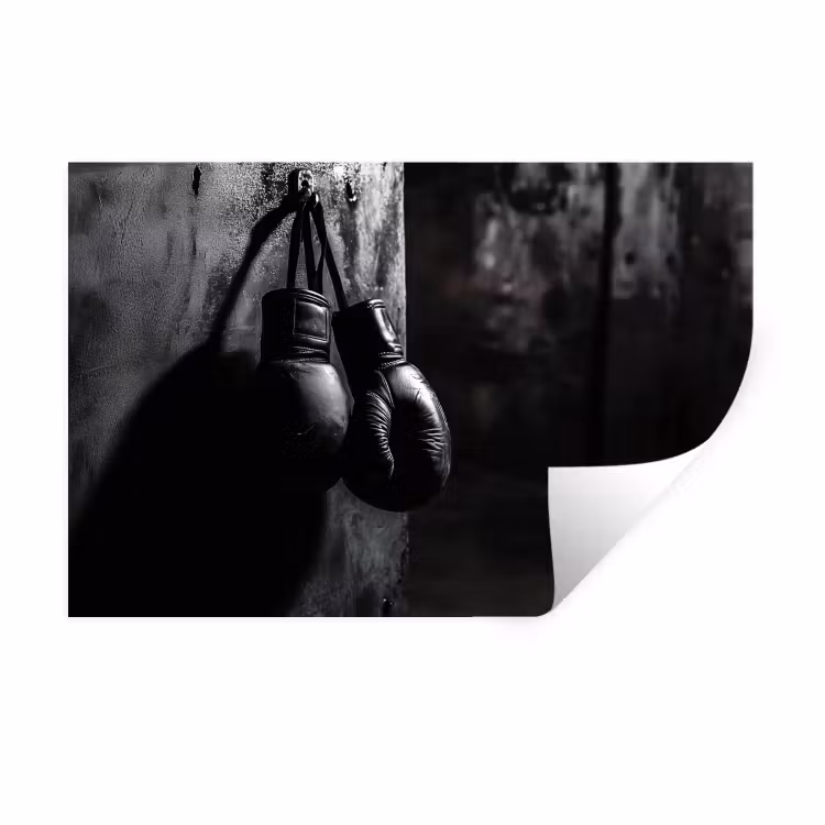 Wandtattoo – Boxhandschuhe - Wand - Dunkel - Schwarz — 1
