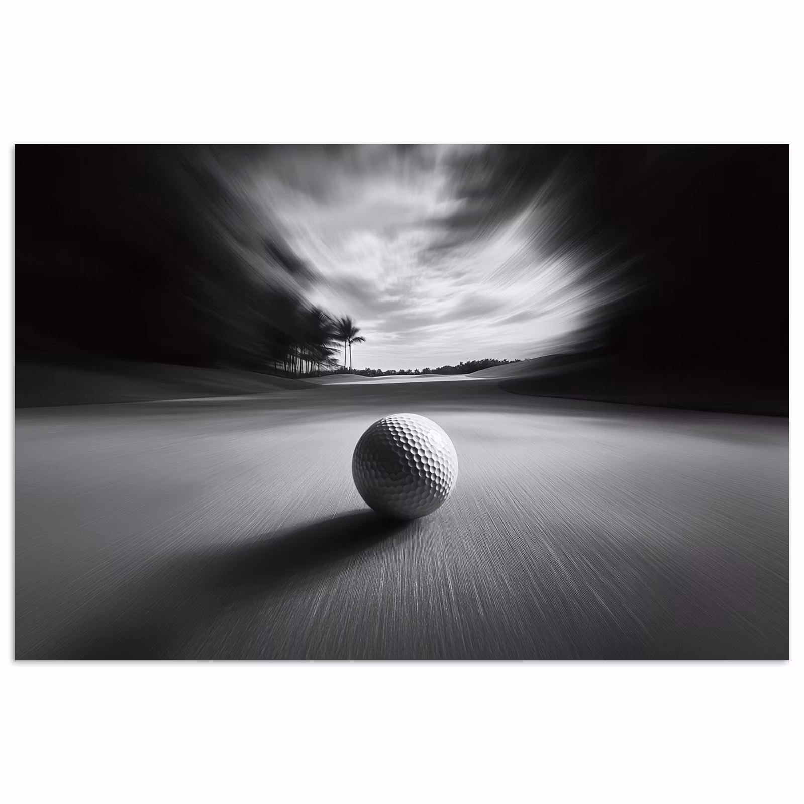 Poster - Golfball - Unscharf - Schwarz — 1