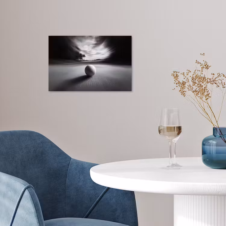 Poster - Golfball - Unscharf - Schwarz — 4