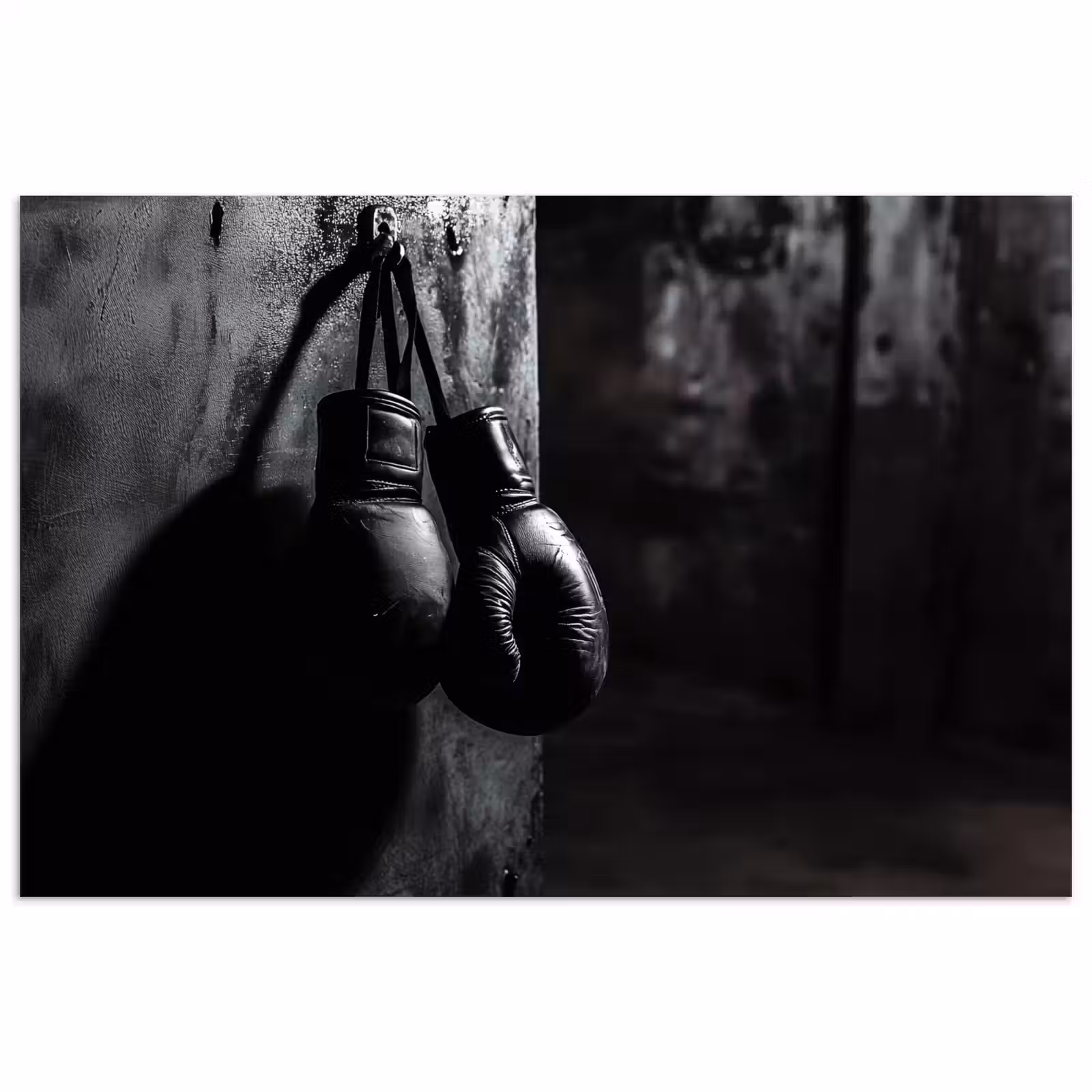 Poster - Boxhandschuhe - Wand - Dunkel - Schwarz — 1