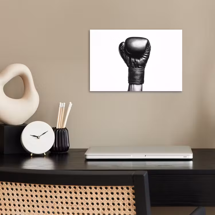 Poster - Boxhandschuh - Schwarz - Hand — 2