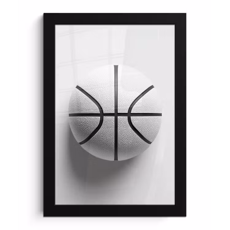 Bilder mit Rahmen - Basketball - Weiß - Schatten - Linien — 1