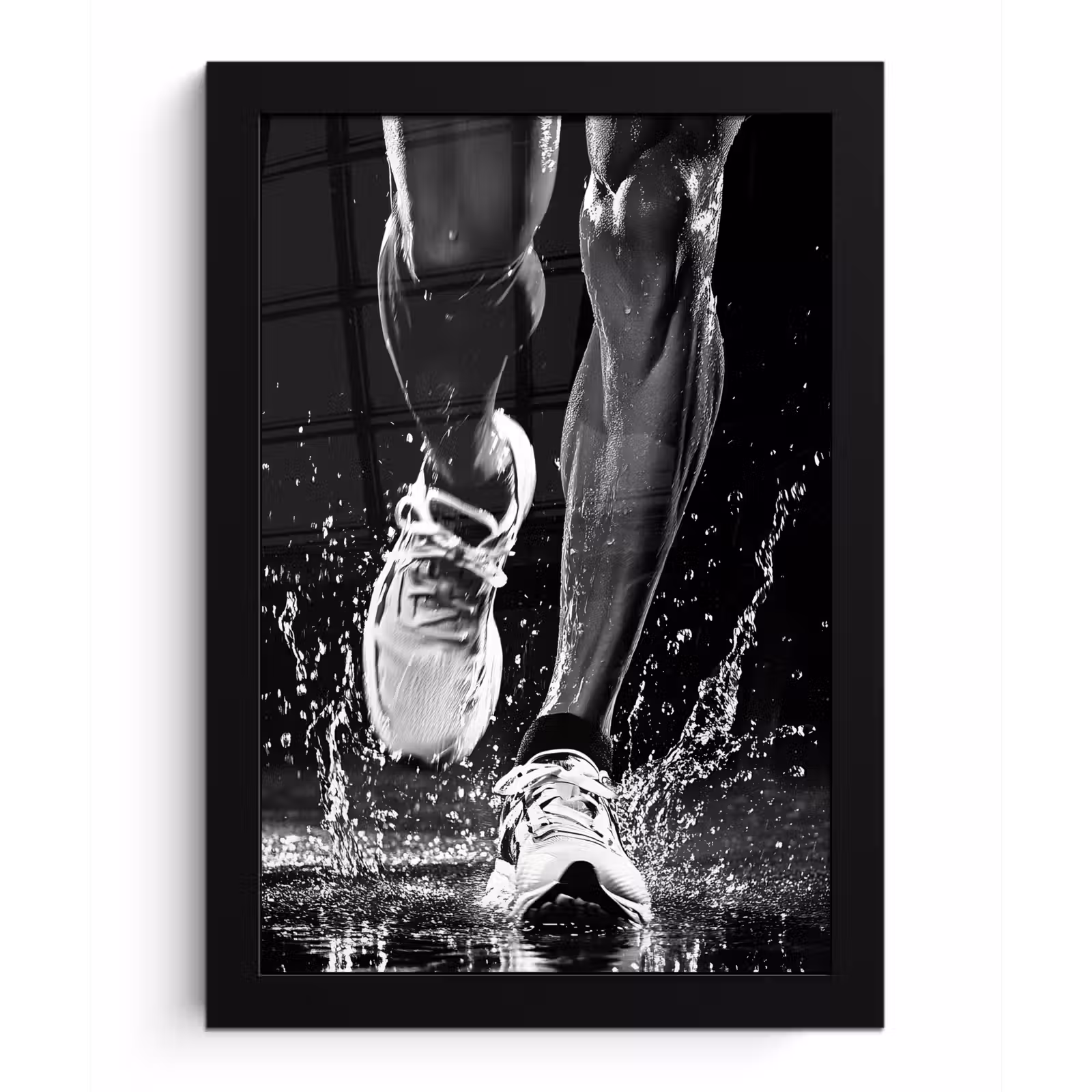 Bilder mit Rahmen - Laufschuhe - Laufen - Drops - Schwarz — 1