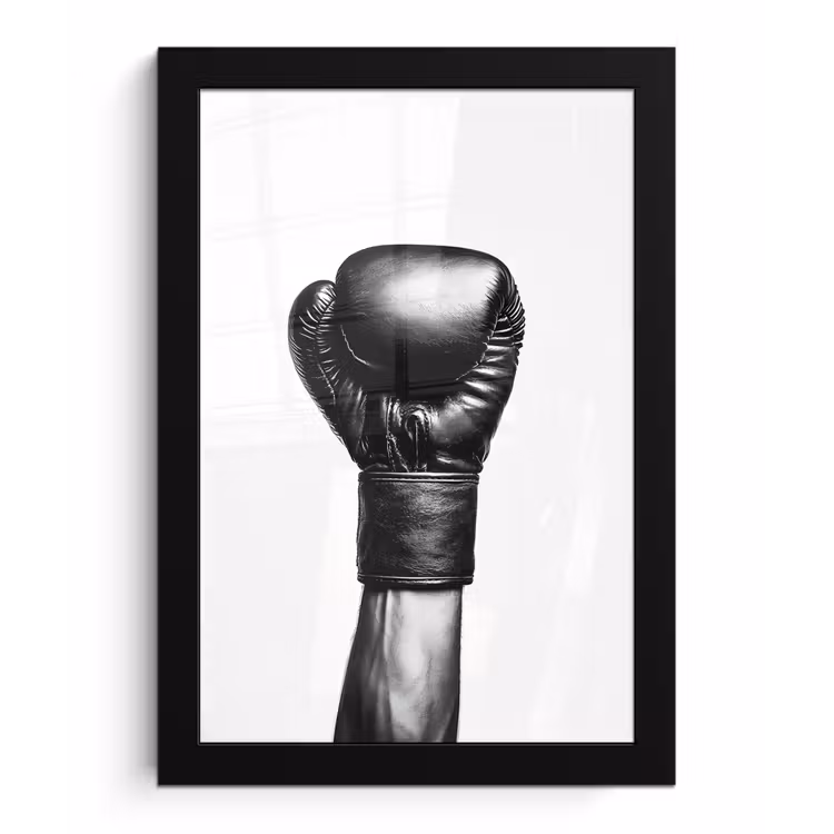 Bilder mit Rahmen - Boxhandschuh - Schwarz - Hand — 1