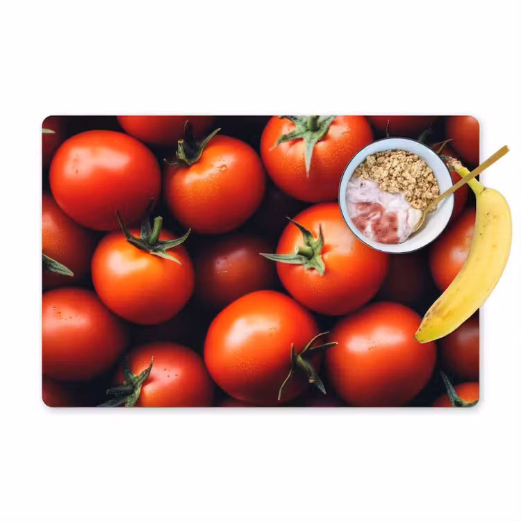 Tischset - 6 Stück - Gemüse - Rot - Tomaten — 1