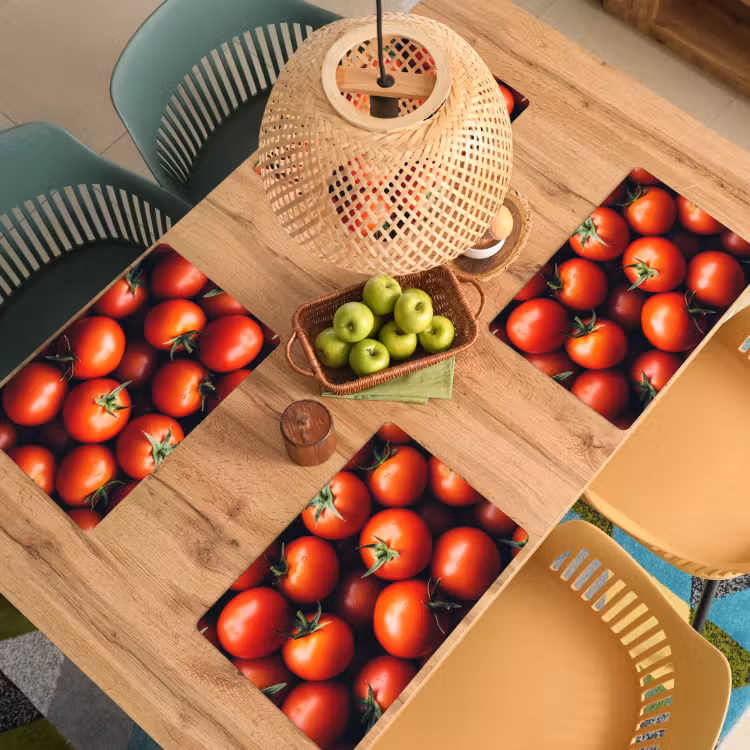 Tischset - 6 Stück - Gemüse - Rot - Tomaten — 4