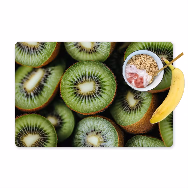Tischset - 6 Stück - Kiwi - Obst - Grün — 1