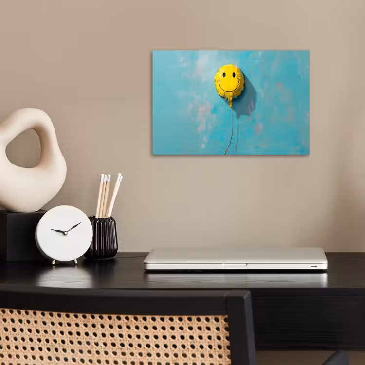 Poster - Luftballon - Gelb - Smiley — 2
