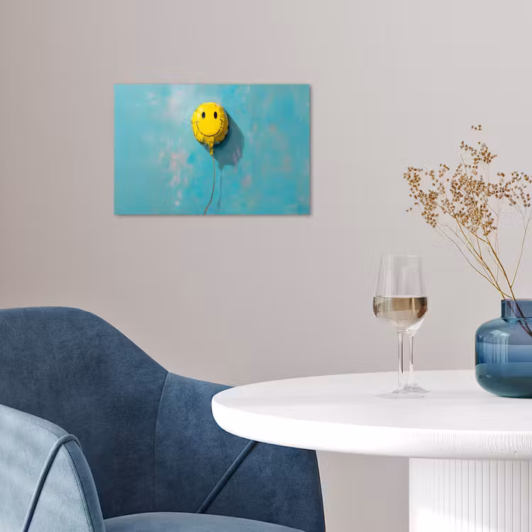 Poster - Luftballon - Gelb - Smiley — 4
