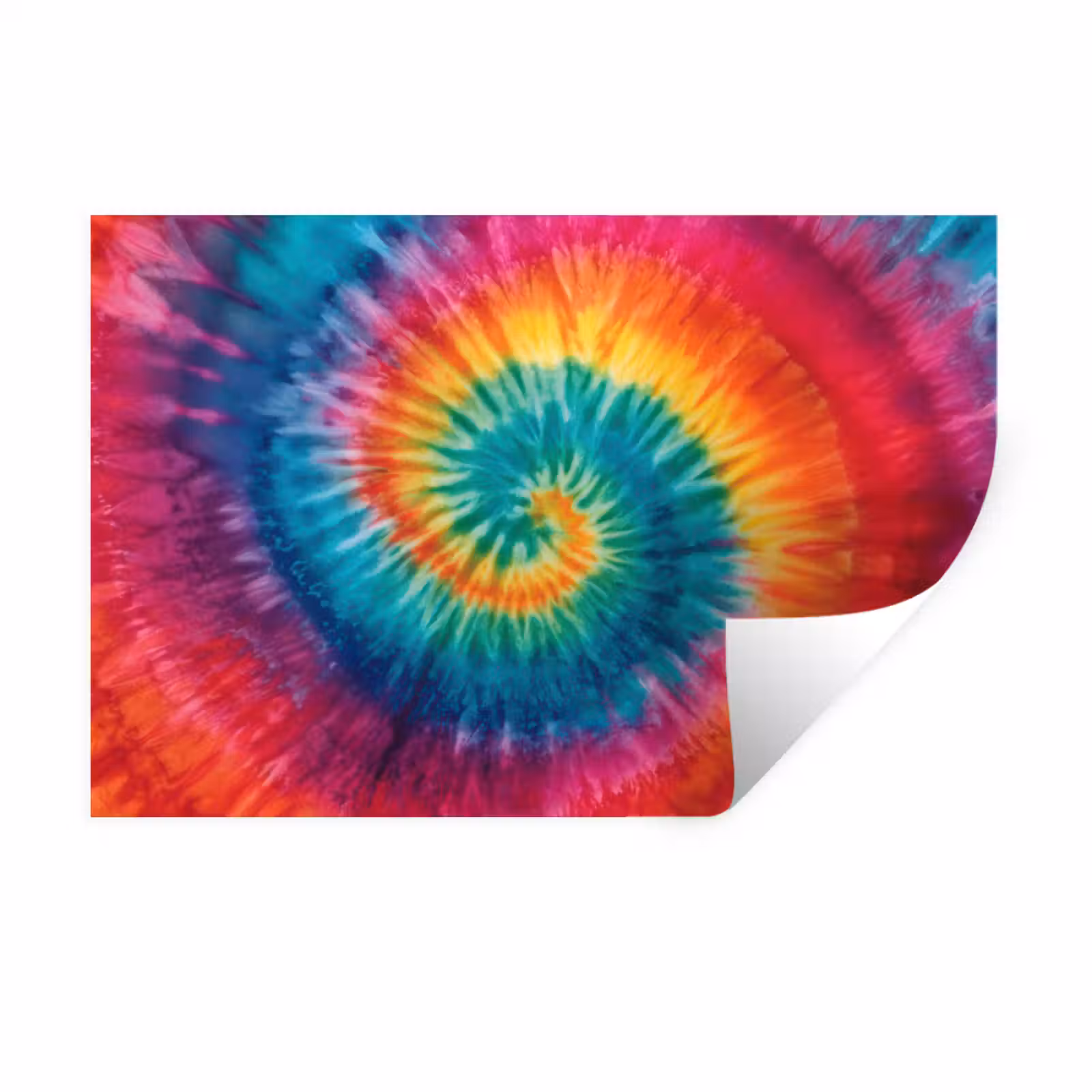 Wandtattoo – Regenbogenfarben - Krawattenfärbung - — 1