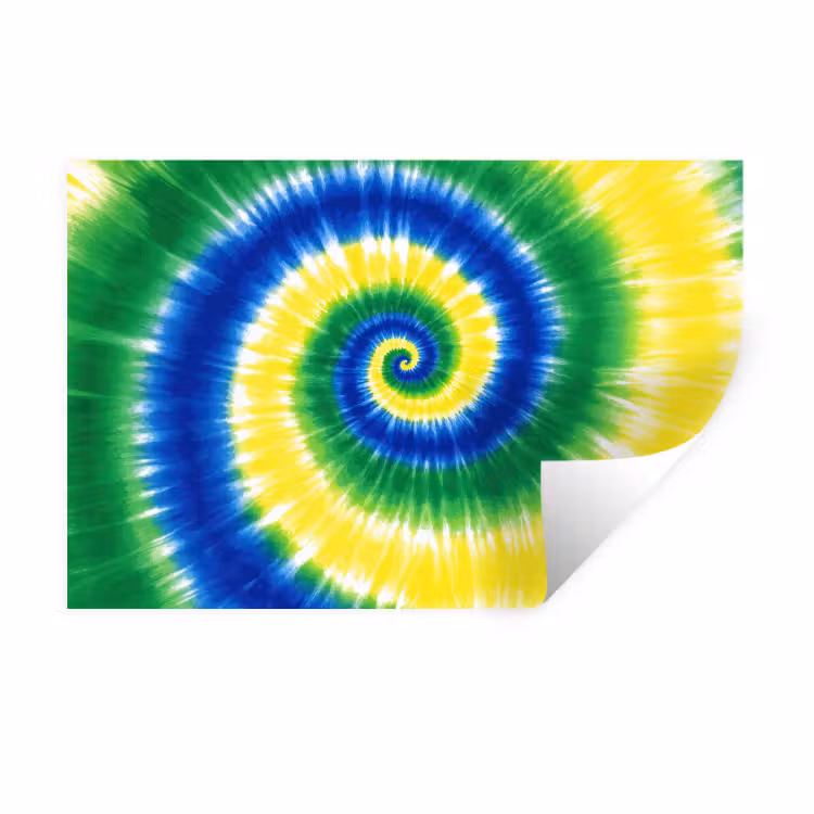 Wandtattoo – Spirale - Grün - Rotierend — 1