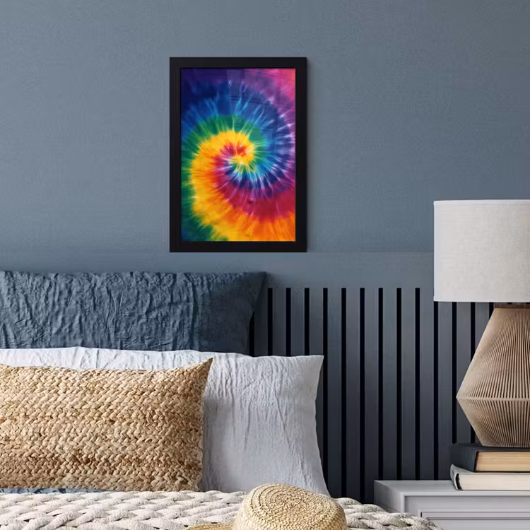 Bilder mit Rahmen - Regenbogenfarben - Spirale - Farbenfroh — 3