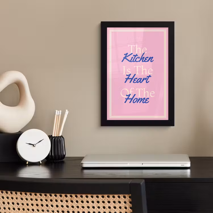 Bilder mit Rahmen - Text - Blau - Küche - Rahmen — 2