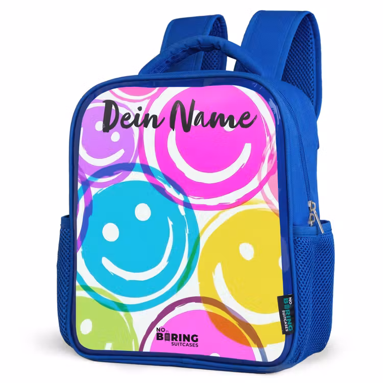 Kinderrucksack - Blau - Bunte Lächel-Explosion — 8