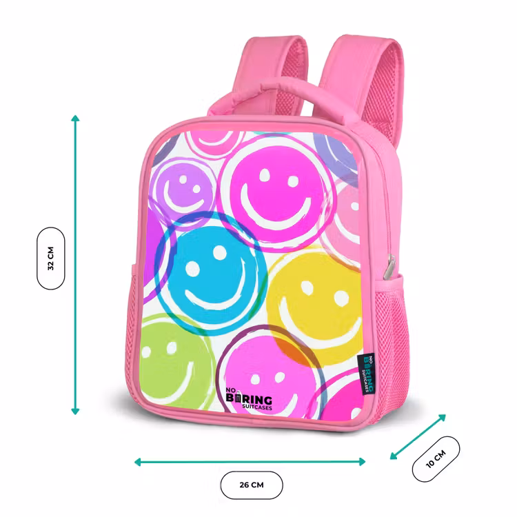 Rucksack Kind - Rosa - Bunte Lächel-Explosion — 4