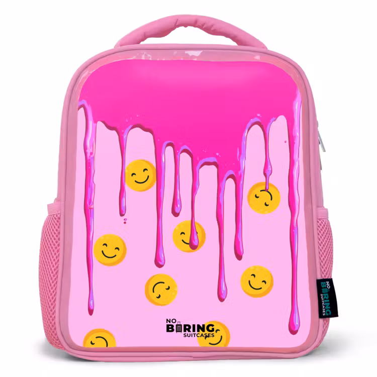 Rucksack Kind - Rosa - Farbe - Smiley - Rosa — 1