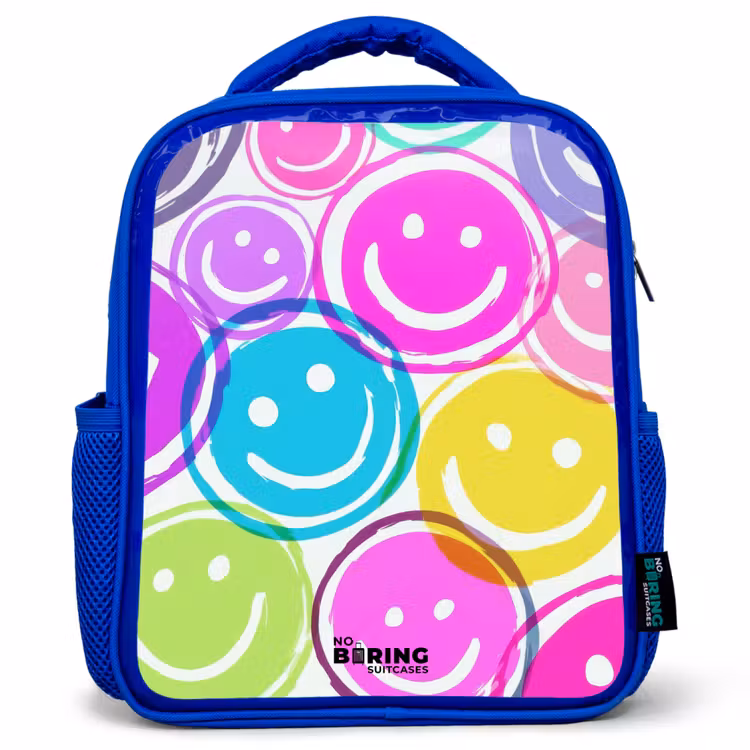 Kinderrucksack - Blau - Bunte Lächel-Explosion — 1