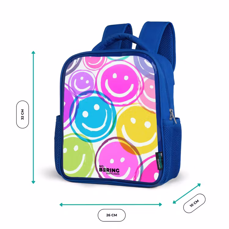Kinderrucksack - Blau - Bunte Lächel-Explosion — 6