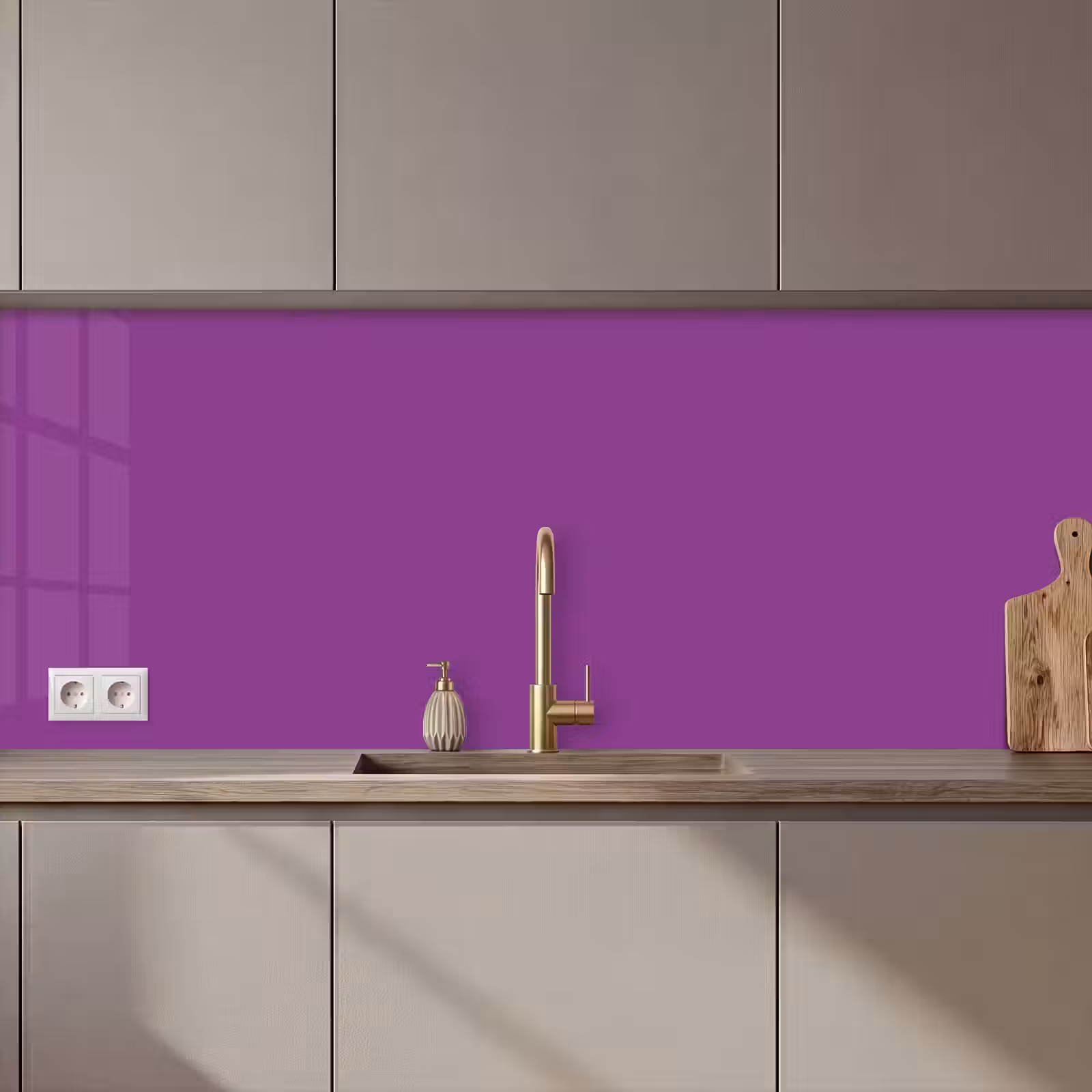 Küchenrückwand - Lila - Farben - Unifarben — 1