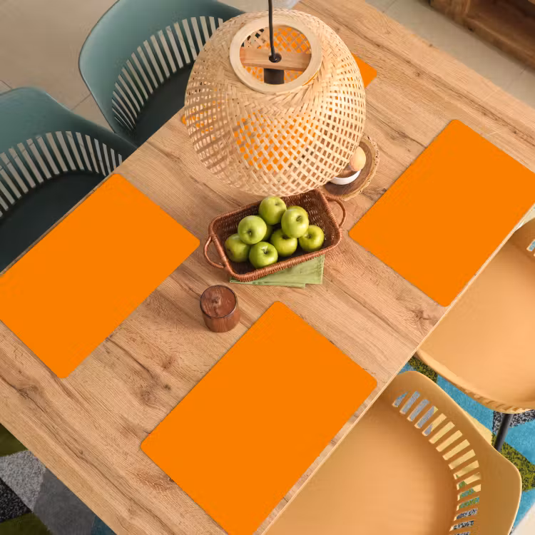 Tischset - 6 Stück - Orange - Jahreszeiten - Herbst - Farbe — 5