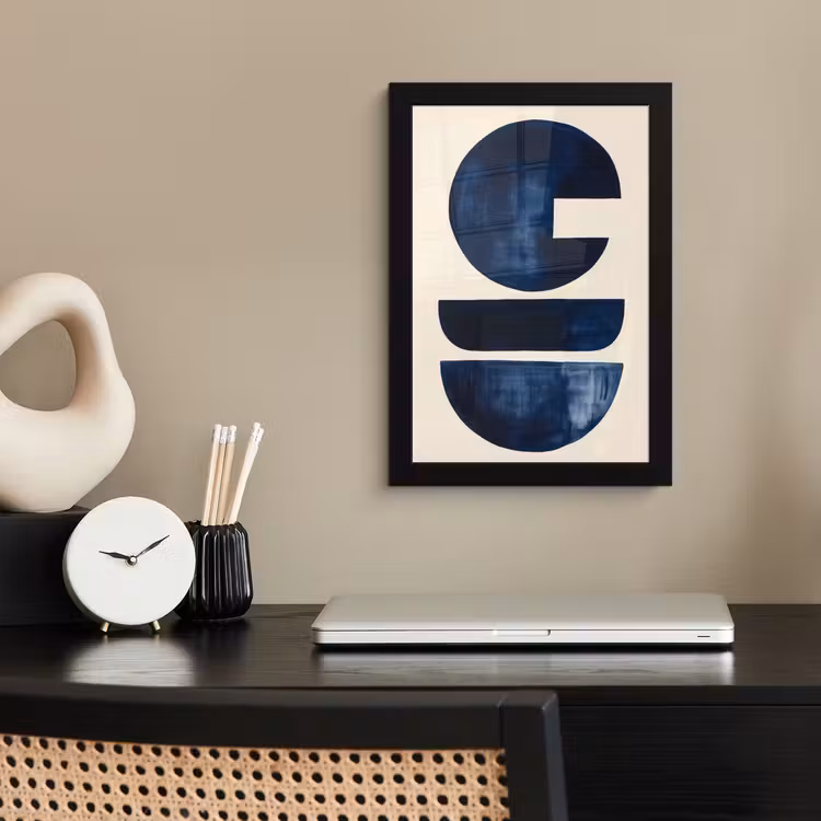 Bilder mit Rahmen - Formen - Blau - Abstrakt — 2