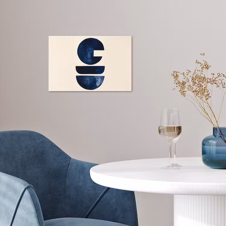 Poster - Formen - Blau - Abstrakt — 4