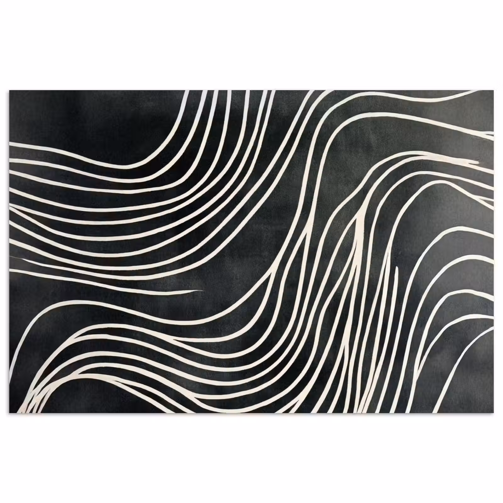 Poster - Linien - Muster - Abstrakt - Weiß — 1