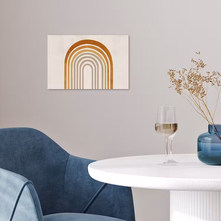 Poster - Minimalistisch - Schleife - Linien - Beige — 4