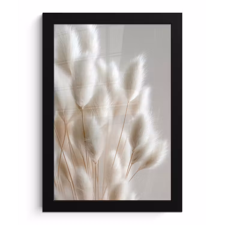 Bilder mit Rahmen - Federn - Beige - Minimalistisch — 1