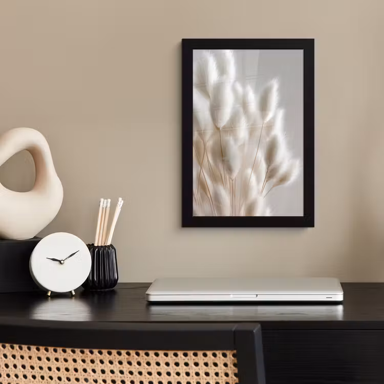 Bilder mit Rahmen - Federn - Beige - Minimalistisch — 2