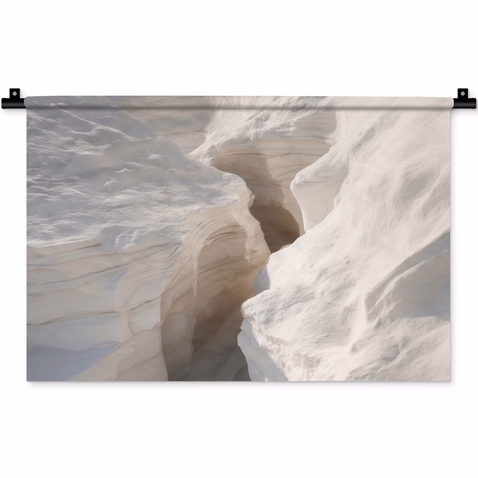 Wandteppich - Schlucht - Weiß - Schnee — 1