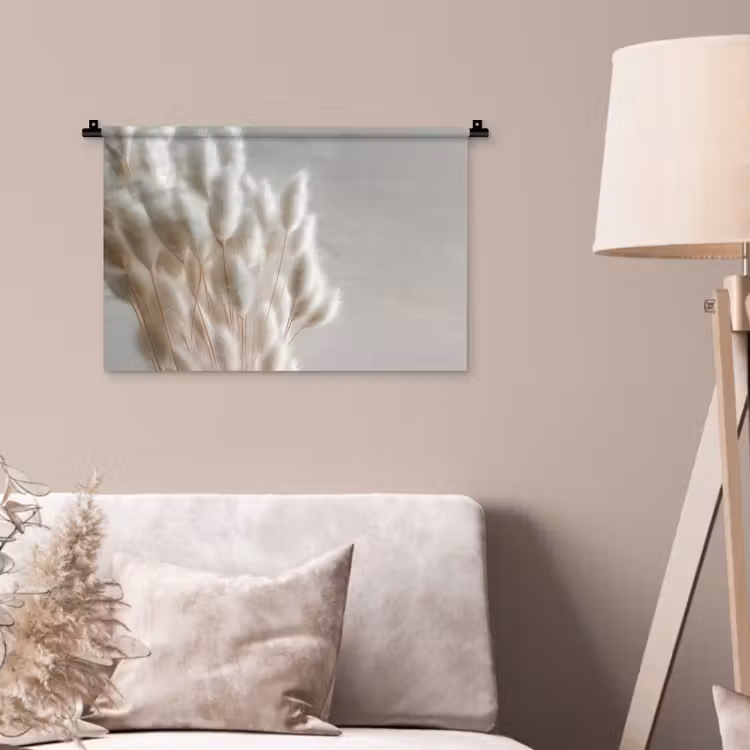 Wandteppich - Federn - Beige - Minimalistisch — 2