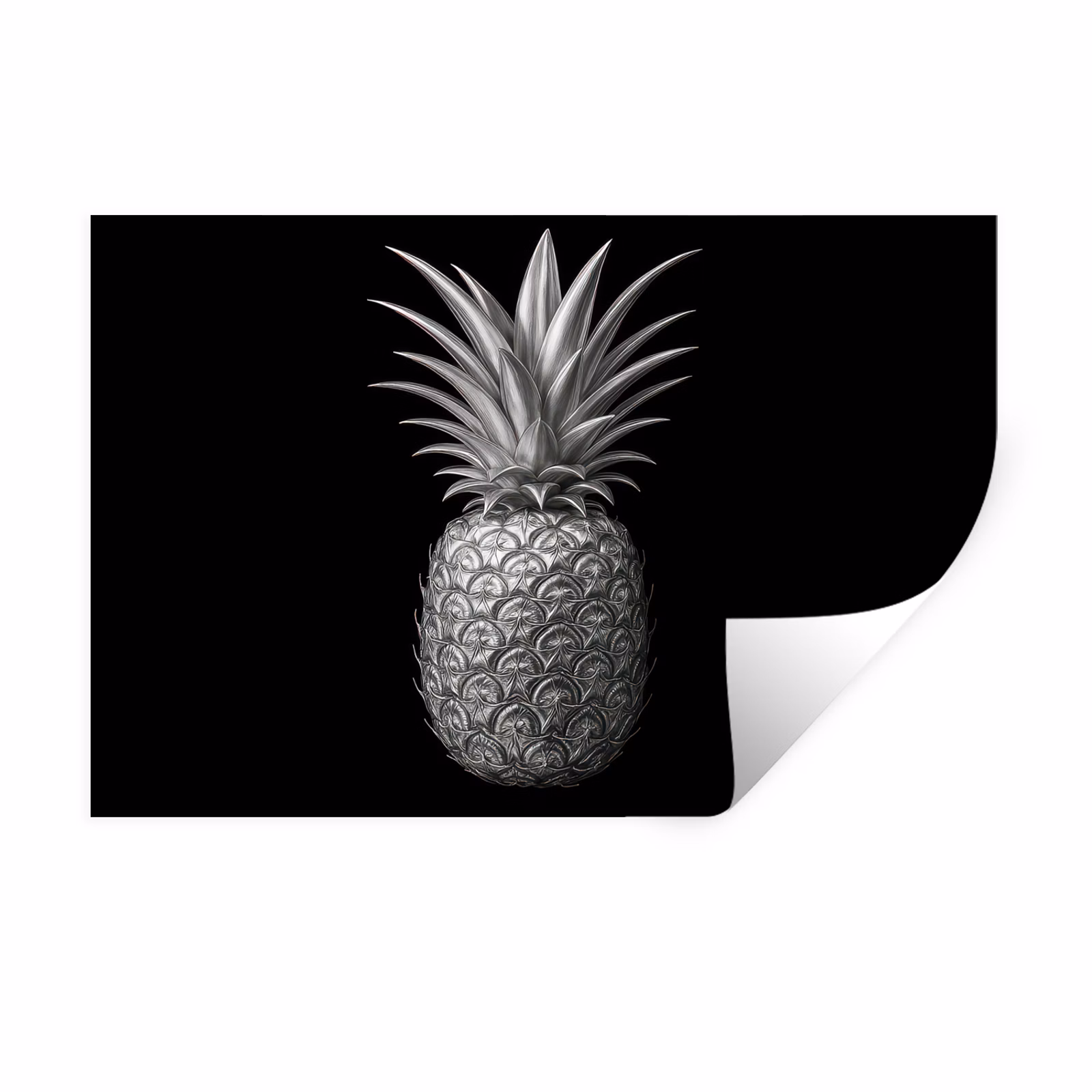Wandtattoo – Ananas - Detailliert - Blätter — 1