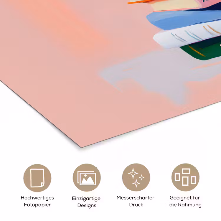 Poster - Bücher - Stapel - Bunt — 5