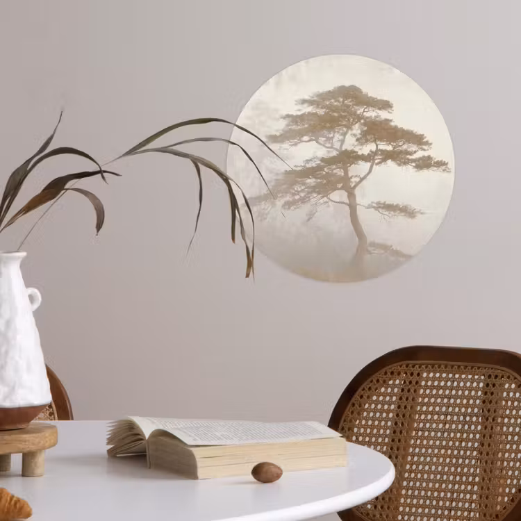 Runde Tapete - Baum - Orientalischer Stil - Landschaft — 4
